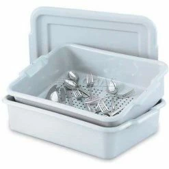 Vollrath® Silverware Soak System, 52619, 3-Pc, Gray