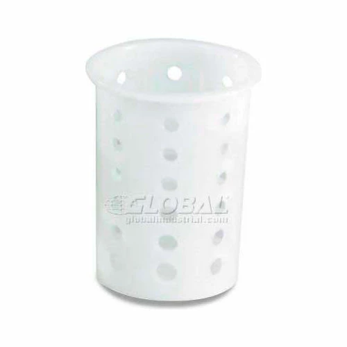 Vollrath® Traex Plastic Flatware Cylinder Storage System, 52643, 3-3/4" Diameter, White - Pkg Qty 12