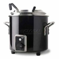 Vollrath® Retro Stock Pot Kettle Rethermalizer, 7217260, 11 Quart, Black Black Finish