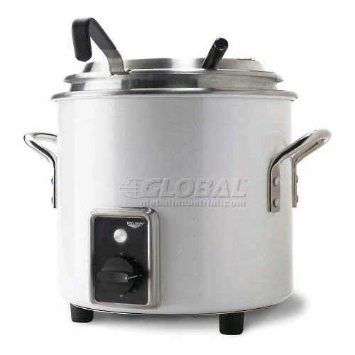 Vollrath® Retro Stock Pot Kettle Rethermalizer, 7217750, 7 Quart, Pearl White Finish