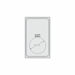 Vollrath® Miramar™ Satin SS Single Template - One Medium Round