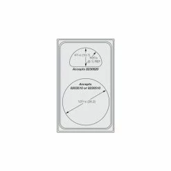 Vollrath® Miramar™ Night Sky Single Template - One Casserole and One Half Oval