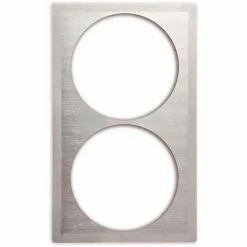 Vollrath® Miramar Cookware Single Size Template 8242516 Two Large Rounds Stainless Satin Edge