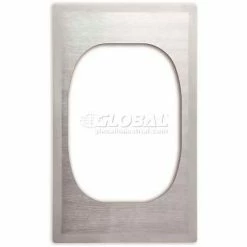 Vollrath® Miramar Cookware Single Size Template, 8242716, One Large Oval, Stainless, Satin Edge