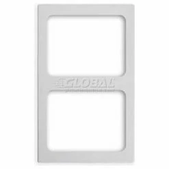 Vollrath® Miramar Resin Template For Contemporary Pan 8244120 Two Medium Rectangles White Stone