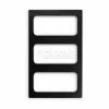 Vollrath® Miramar Resin Template For Contemporary Pan 8244218 Three Small Rectangle Solid Black