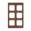 Vollrath® Miramar Resin Template For Contemporary Pan, 8244322, Six Squares, Brown Granite