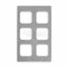 Vollrath® Miramar Resin Template For Contemporary Pan, 8244324, Six Squares, Gray Granite