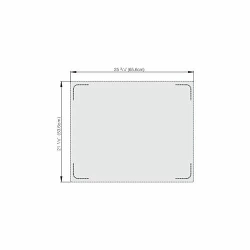 Vollrath® Miramar™ Satin SS Blank Double Template
