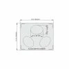 Vollrath® Miramar™ Plain SS Double Well Template - 3 Small Ovals