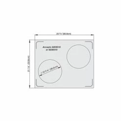 Vollrath® Miramar™ Plain SS Double Well Template- 2 Casserole