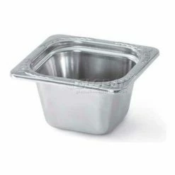 Vollrath® Miramar Plain Pan, 8264205, 4" Depth, Stainless Steel