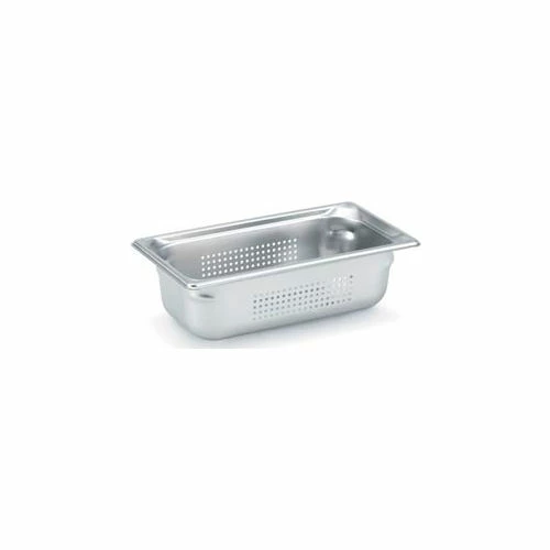 Vollrath® 1/3 Super Pan 3® Perforated Pan 100mm, 4"D - Pkg Qty 6