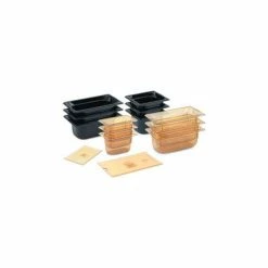 Vollrath® 2/4 Super Pan 3® Pan 65mm, 2-1/2" - Amber - Pkg Qty 6