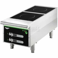 Vollrath® Cayenne Heavy-Duty Induction Hot Plate, 912HIDC, Dual-Hob Digital, 12"X13-5/8"X30"
