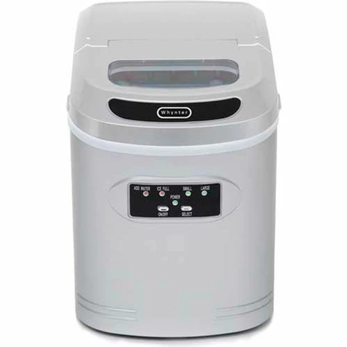 Whynter IMC-270MS - Ice Maker, Compact, Portable, Metallic Silver, Makes 27 Lbs. Per Day