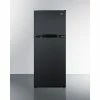 Summit Appliance Summit-Refrigerator-Freezer, 9.9 Cu. Ft. Frost-Free, Icemaker, 24"W x 59-3/8"H, Black
