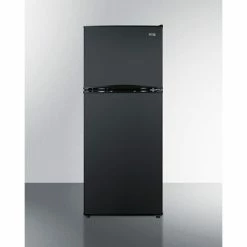 Summit Appliance Summit-Refrigerator-Freezer, 9.9 Cu. Ft. Frost-Free, Icemaker, 24"W x 59-3/8"H, Black
